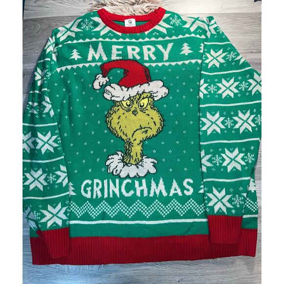 lost on pm odrer The grinch Dr Seuss Christmas sweater - Picture 1 of 7